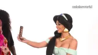 North's reaction to Kim as princess Jasmine😵|