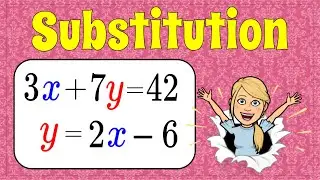 5 Easy Steps to Solve a System of Equations Using Substitution | 8.EE.C.8 💗