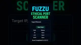 Scan 1024 ports in seconds ⚡ Python Tkinter GUI in dark mode 💻 