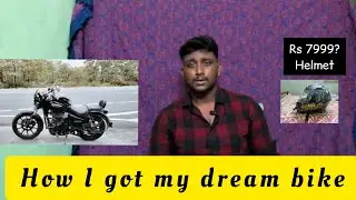 how I got my dream bike|axor helmet unboxing|kutty story about my dream bike|tamil| TRAVELWITHMETEOR