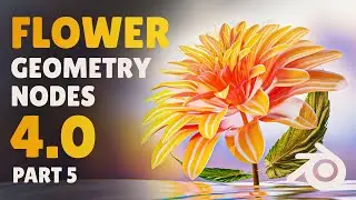 Create a Beautiful Flower in Blender 4.0 (Geometry Nodes | Part 5)