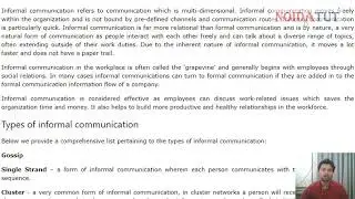 Informal Communication