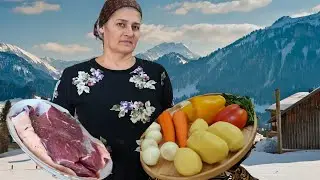 I made Uzbek homemade Lagman.