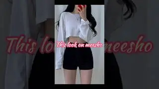 love this fit 😻 on #meesho #koreanstyle #aesthetic #shorts