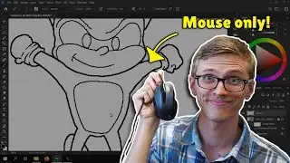 Sonic the Hedgehog Tutorial - How to Draw in Photoshop without a Tablet