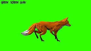 Green Screen Animation - 3D Fox Running (COPYRIGHT FREE)