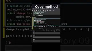 copy and view array method in numpy with python #shorts #coding #python #datascience #numpy #ai