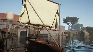 Unreal Engine 5 Sail Boat Floating On Water With buoyancy And Wind Physics | UE5