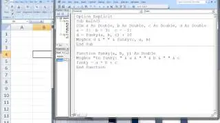 Excel VBA Topic 5.1 - Function Procedures
