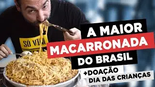MASSIVE BOWL OF PASTA!! 15.4 POUNDS 😱 (7kg) [+ Donation for Children's day]