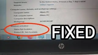 windows activation status not available