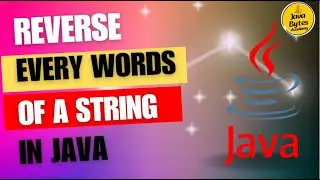 Reverse Every Words of String In Java