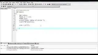 Calculate Area Of Circle C Programs For Beginners