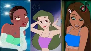 Disney Princesses Glowup Tiktok Cartoon Art Tiktok Ironic Art Memes