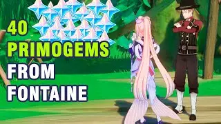 40 primogems from Fontaine - Hidden World Quest Sumeru【Genshin Impact】
