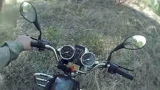 На мопеде  АЛЬФА вдвоем 75 км ч