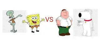 mugen spongebob & squidward vs peter griffin & brian griffin