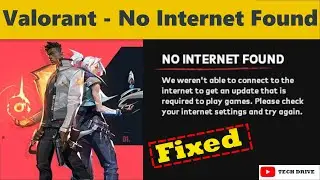 Valorant - Fix No Internet Found - We weren't able to connect to the internet to get an update -2022
