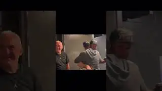 Luka Dončić gets beer taken by Michael finley while with his dad