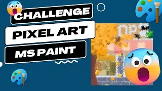 Pixel Art Challenge in MS Paint! #MSPaintChallenge 🎨✨