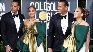 Jennifer Lopez Arrive at 2020 Golden globe with Alex Rodriguez