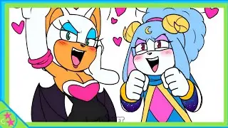 Echidna's Dilemma: Rouge and Ariem's Playful Flirtation with Knuckles