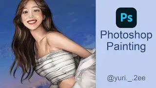[Photoshop Painting] 포토샵페인팅 크리에이터 겸 모델 율리님 인물화