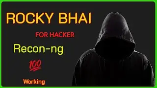 Rocky Bhai Of Information Gathering | How To Use Recon-ng  | Recon-ng Tutorial | CryptoSec