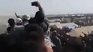 شاهد المسيرات متواصلة في غزة الفلسطينية