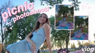 picnic photoshoot vlog!! day in my life
