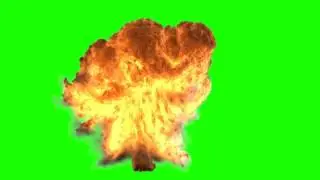 explotion effect green screen.