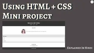 Using HTML + CSS mini project