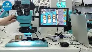 RF4 HD Trinocular Stereo Zoom Industrial Microscope For PCB Repair