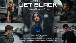 Jet black Preset - Black Tone Preset | Insta Black | Lightroom Presets DNG & XMP Free Download