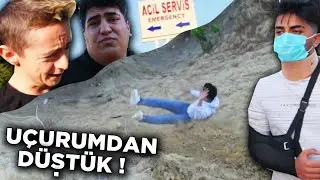 BAD ENDING! WE FELL OFF THE CLIFF! WE WERE HOSPITALIZED!