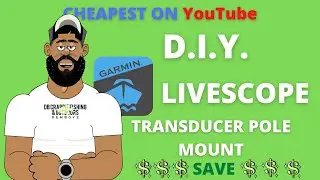 DIY GARMIN LIVESCOPE TRANSDUCER POLE MOUNT