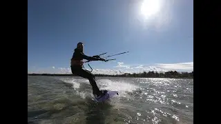 Kite firs low wind session F ONE Breeze 17m