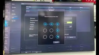 Unv camera change password ? How to change admin patternتغيير كلمة المرور؟  كيفية؟