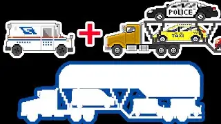 Car Carrier Truck + Mail Truck | Street Vehicles | Heavy Duty Trucks | Emergency Vehicles | ​
