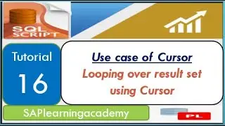 Use case of Cursor in Procedure|How to loop over result set using Cursor| Alternate method of Cursor