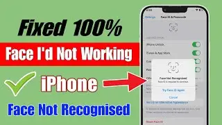 how to fix face id not recognised problem iPhone | fix face id not working iPhone |face not required