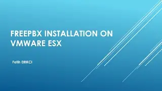 FreePBX: Installing on VMWare & Creating & Registering a Basic Extension