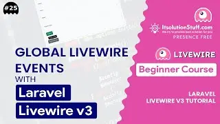Global Livewire Events in Laravel Livewire 3 | EP 25