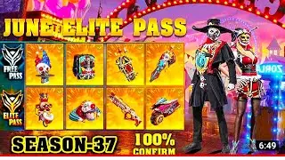 Free Fire June Elite Pass 2021 | Free Fire Season 37 Elite Pass Full Review | June Elite Pass 2021 |