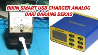 cara bikin smart usb charger analog dari barang bekas.