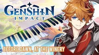 GENSHIN IMPACT - Before Dawn, at the Winery - Relaxing Piano Cover w/ Sheet Music!