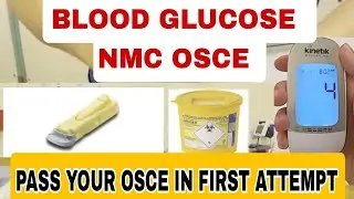 BLOOD GLUCOSE MONITORING SKILL 8MINUTES STATION