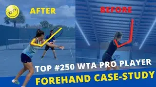 Full Forehand Lesson: WTA Pro Player Case Study - From 450WTA to 254 WTA
