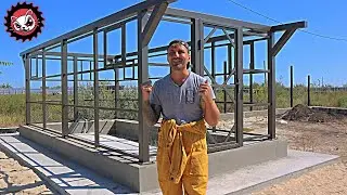 My small, modest greenhouse. I'm making a metal frame.