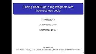 Finding Real Bugs in Big Programs with Incorrectness Logic